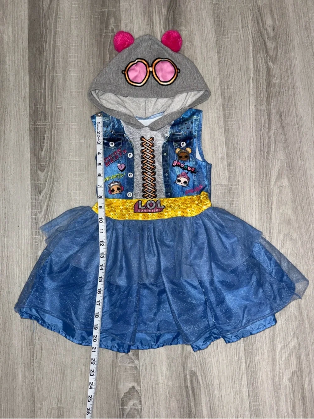 Bundle of 2 LOL Surprise & Trolls World Tour Hooded Dress Costumes XS (4/5)